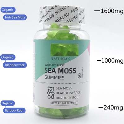 Pielęgnacja skóry Organiczny mech morski Gummy Detox Odchudzanie Klasa Premium