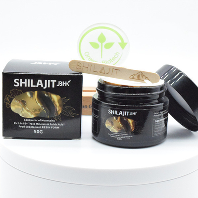 Czysta naturalna roślina wydobywa żywicę Shilajit z bogatym kwasem fulwowym pochodzącym z Himalajów