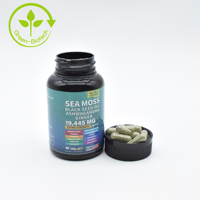 Próbka suplementów medycznych Ashwagandha And Sea Moss Capsules