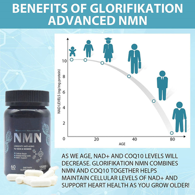 Longevity 600mg Pure Nmn Suplement Kapsułka Zwiększenie Energii