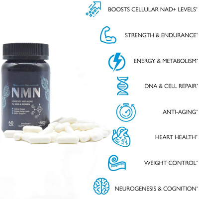 Longevity 600mg Pure Nmn Suplement Kapsułka Zwiększenie Energii