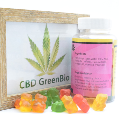 Ekstrakt z konopi CBD Sleep Gummy Pain Stress Release 220g na butelkę CBD Gummy Peach Rings