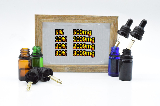 Surowy olej CBD redukujący niepokój o szerokim spektrum 500 mg 1000 mg 2000 mg