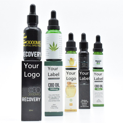 OEM ODM Broad Spectrum CBD Oil Bez THC dla zdrowej opieki 500 mg 1000 mg