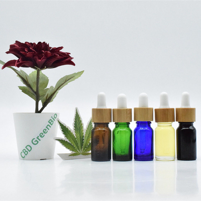 Sativa Liść Kwiat CBD Nalewka Olejek Przeciwbólowy 10ml 20ml Czarny Zakraplacz Szklana Butelka Olej CBD