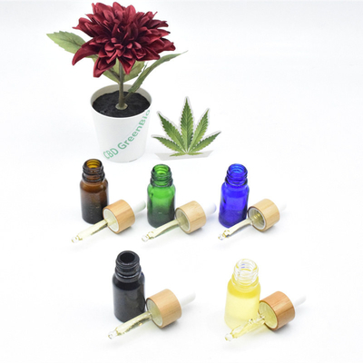 Sativa Liść Kwiat CBD Nalewka Olejek Przeciwbólowy 10ml 20ml Czarny Zakraplacz Szklana Butelka Olej CBD