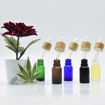 Sativa Liść Kwiat CBD Nalewka Olejek Przeciwbólowy 10ml 20ml Czarny Zakraplacz Szklana Butelka Olej CBD