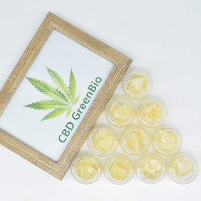 Ekstrakcja Kwiatów Konopi Czysty Wosk CBD 95% do Dabbingu Testowany HPLC