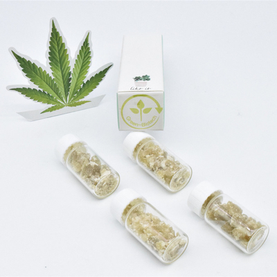 Szklana butelka Pure Cbd Crumble Organiczny wosk konopny redukujący stres
