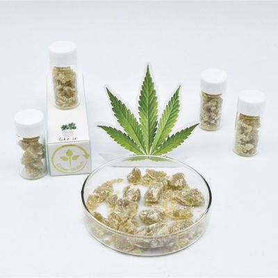 Szklana butelka Pure Cbd Crumble Organiczny wosk konopny redukujący stres
