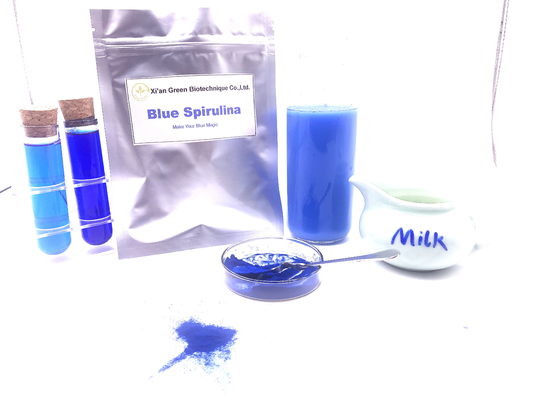 Pure ISO Naturalne barwniki spożywcze Blue Spirulina Fikocyjanina w proszku Wartość E18